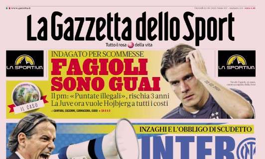 PRIMA PAGINA Gazzetta Conte Salva Garcia Per Ora