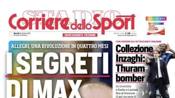 PRIMA PAGINA Corriere Dello Sport I Segreti Di Max