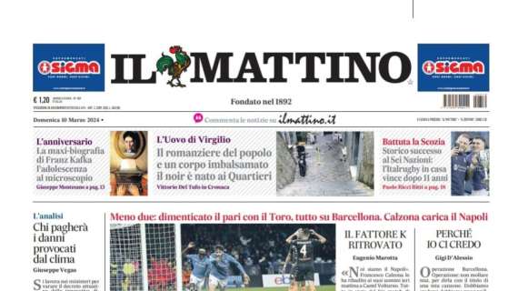 PRIMA PAGINA Il Mattino Missione Possibile