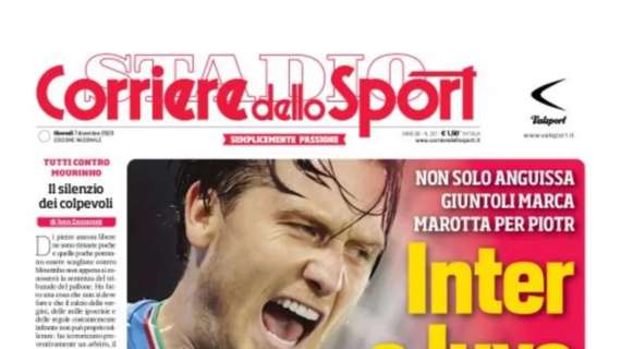 PRIMA PAGINA Corriere Dello Sport Inter E Juve Su Zielinski