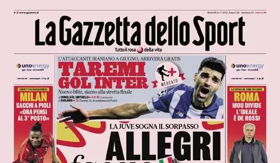 Prima Pagina Gazzetta La Juve Sogna Il Sorpasso All Inter