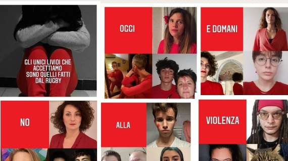 Lions Amaranto, un collage contro la violenza sulle donne