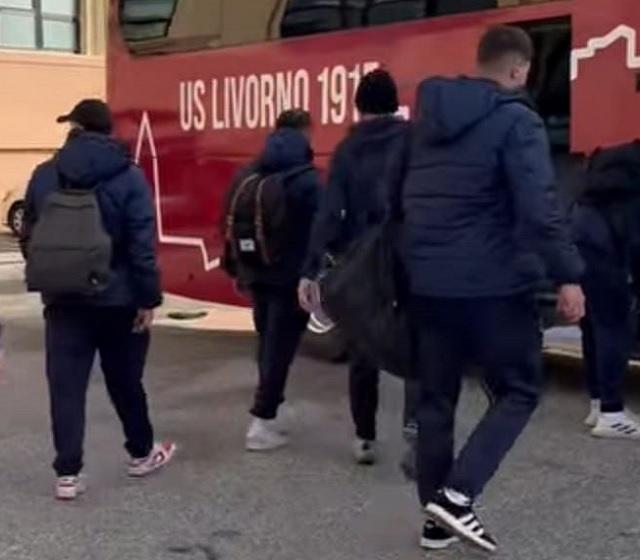 Il Livorno in partenza