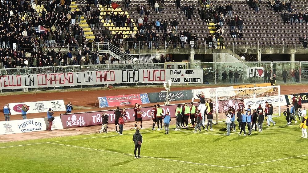 Il Livorno batte il Gubbio e centra la salvezza, 3 a 0