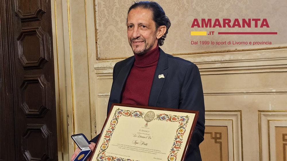 Igor Protti con la Livornina