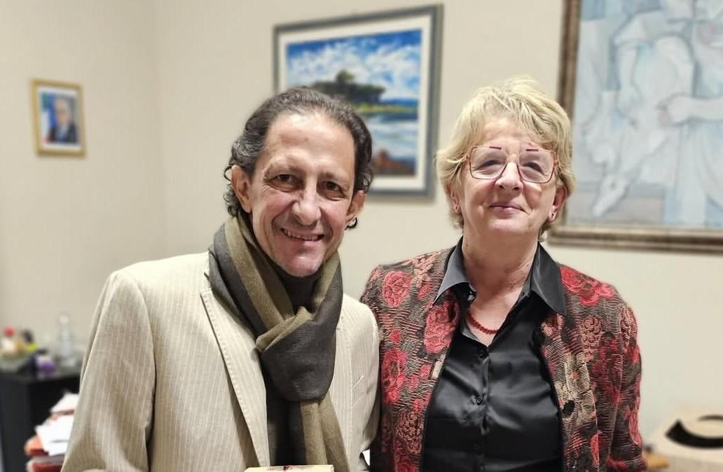 Protti con la sindaca Burgalas