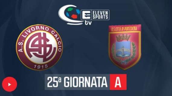 Livorno-Pontedera, le immagini del match