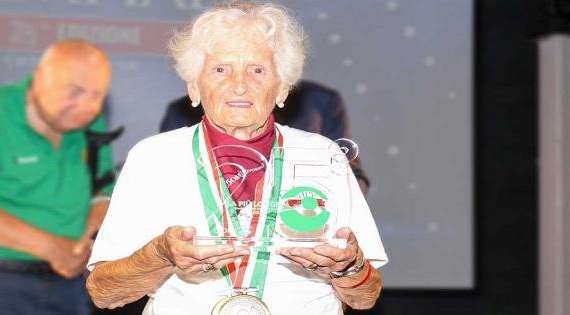 Pierina Tumiatti, olimpionica quasi centenaria, testimonial dell'Afa day