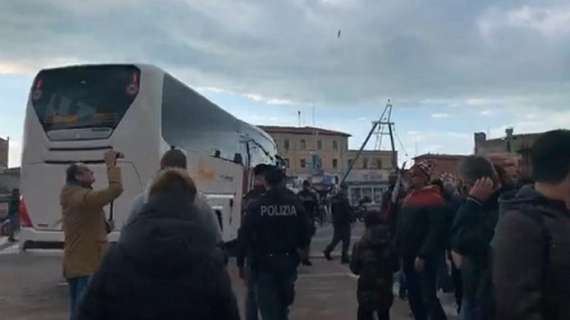 Pisa-Livorno, amaranto partiti dal Granduca per vincere il derby