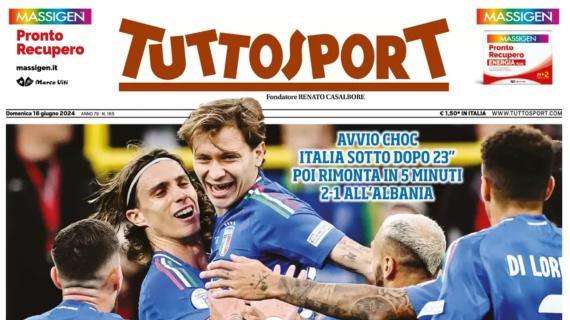 La prima pagina di Tuttosport: "Sbarellati"