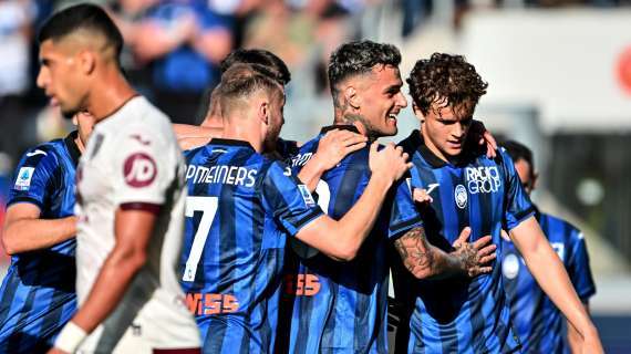 Atalanta implacabile, Torino sotto 2-0 al 45': segnano Scamacca e Lookman