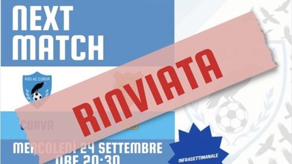 PROMOZIONE - Rinviata la gara tra Corva e Ol3