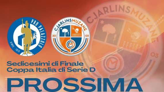 COPPA ITALIA SERIE D - Cjarlins Muzane oggi in campo per i sedicesimi di finale contro la Pro Palazzolo