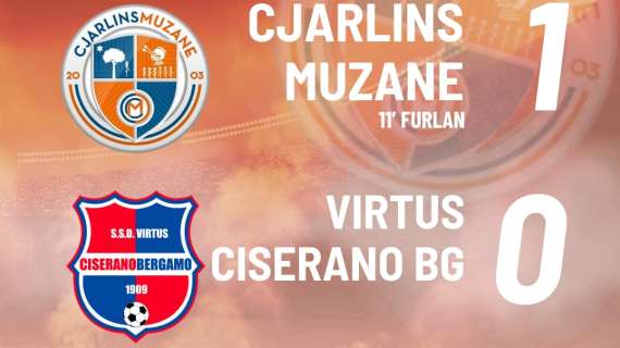 SERIE D - In dieci per oltre un'ora, il Cjarlins Muzane batte di misura la Virtus Ciserano Bergamo