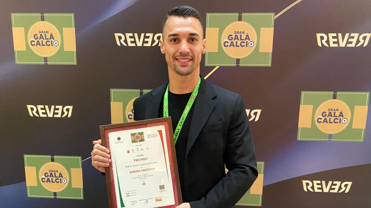 Gran Galà del Calcio: Santoro miglior centrocampista della Serie B 24/25