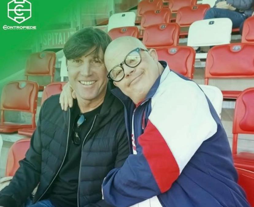 Michele Mignani spettatore al San Nicola 