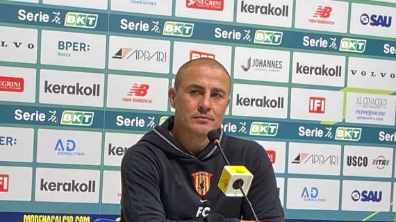 Modena-Benevento, Cannavaro: "La paura di perdere di entrambe le squadre ha fatto la differenza"