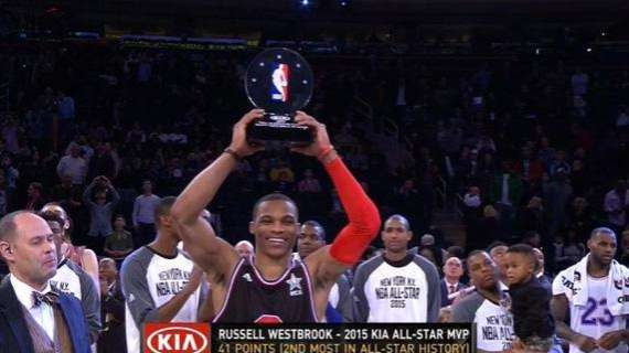 Vince la Western Conference 163-158, Westbrook MVP