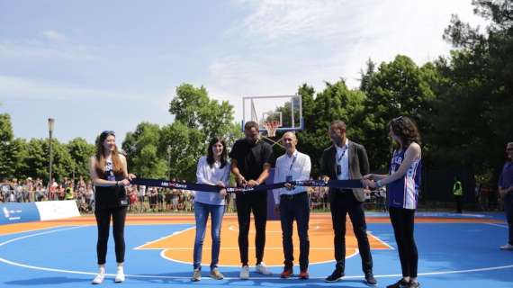 Marco Belinelli e NBA a Torino per inaugurare il campo di Piazza d'Armi 