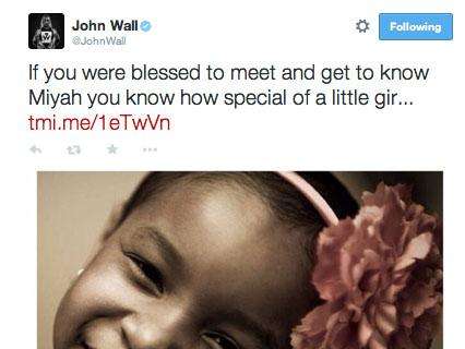 John Wall e la commozione per una piccola fan