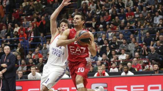 Eurolega: cuore e impresa, l'EA7 batte l'Efes e resta viva