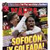 "Sofocón... ¡y goleada!", titula Marca en su portada