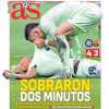 "Sobraron dos minutos" señala en portada el diario AS 