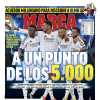 Marca saca en portada el próximo hito del Real Madrid: "A un punto de los 5.000"