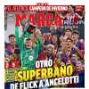 "Otro superbaño de Flick a Ancelotti" señala Marca en su portada