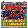 "Estos chicos solo dan alegrías" titula Marca en su portada