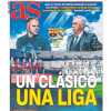 AS abre con la previa del Barcelona - Real Madrid : “Un clásico una liga”