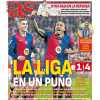 AS recalca en su portada que LaLiga está "en un puño"