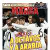 La victoria del Real Madrid, protagonista en Marca: "A octavos y a Arabia "