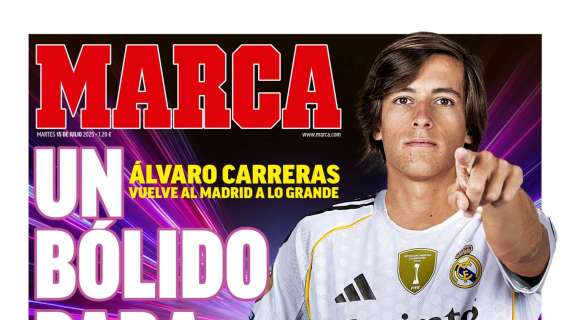"Un bólido para Xabi" señala Marca en su portada sobre Carreras