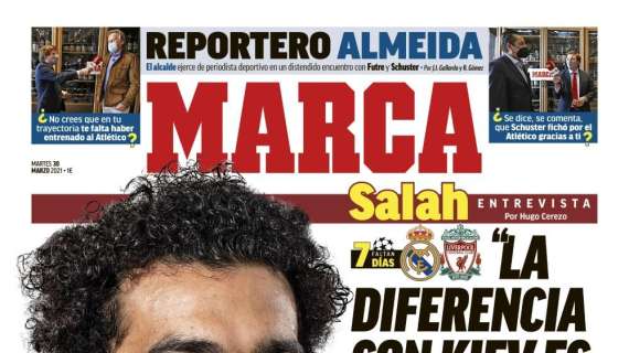 PORTADA - Marca, Salah: "La diferencia con Kiev es que ahora somos campeones"
