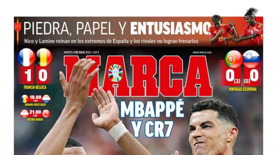 PORTADA | Marca: "Mbappé y CR7 avanzan por la ruta de España"