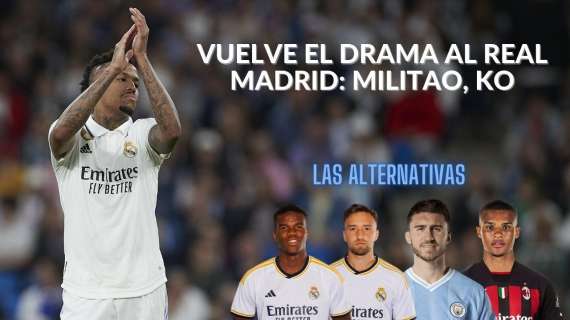 Drama con Eder Militao: las posibles opciones del Real Madrid en el mercado
