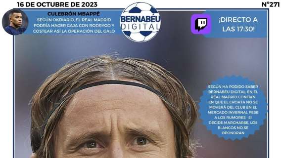 PORTADA BD | "Optimismo con Modric"