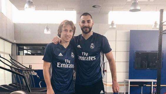 FOTO - Modric, entrenando duro: "Trabajando con mi amigo"