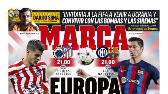 PORTADA | Marca, con el regreso de la Champions: "Europa nos mide"