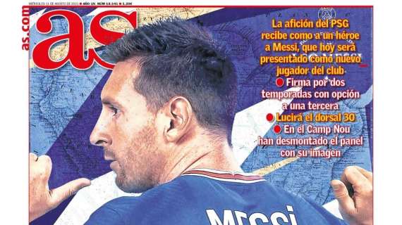 PORTADA | As abre con Messi: "París es una fiesta"