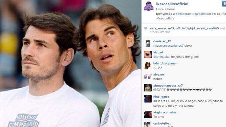 Casillas da la bienvenida a Nadal en Instagram