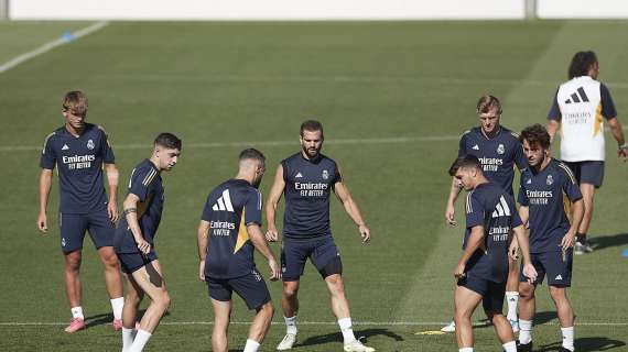 Cinco bajas en el último entrenamiento del Real Madrid