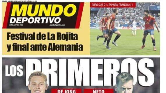 PORTADA - Mundo Deportivo: "De Jong y Ciillesen, los primeros"