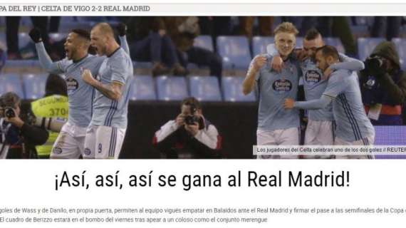 Faro de Vigo: "¡Así, así, así se gana al Real Madrid!"