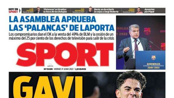 PORTADA | Sport: "Gavi 2026"