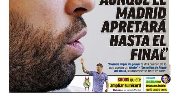 PORTADA | Marca: "Kroos quiere ampliar su récord"