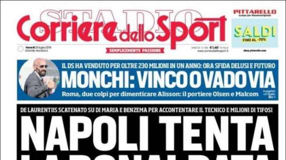 Corriere dello Sport - El Nápoles se lanza a por Benzema