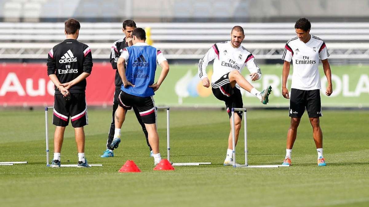 Sesión de recuperación tras vencer al Liverpool