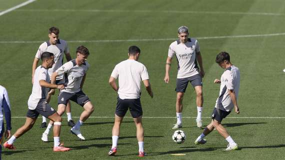 Entrenamiento del Real Madrid con vistas al Athletic Club
